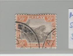 MLY (Fed.) SG No. 74  MALYSIA - / Tiger, 50 C. - Federation Of Malaya