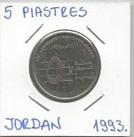 A3 Jordan 5  Piastres 1993. - Jordan