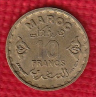 1 PIECE MAROC MAROCCO 10 FRANCS 1371 (N°8) - Maroc