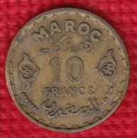1 PIECE MAROC MAROCCO 10 FRANCS 1371 (N°10) - Marokko
