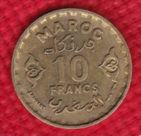 1 PIECE MAROC MAROCCO 10 FRANCS 1371 (N°18) - Maroc