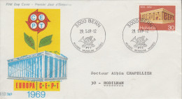 Enveloppe  FDC  1er  Jour   SUISSE   EUROPA    1969 - 1969