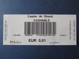 Ticket Machine à Sous - CASINO DE DINANT INFINITI (Scans) - Casino