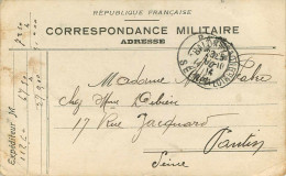 Militaria - Guerre 1914-18 - Franchise Militaire - Ecrite De Chalon Sur Saône - Adressée à Pantin - Seine Saint Denis - War 1914-18