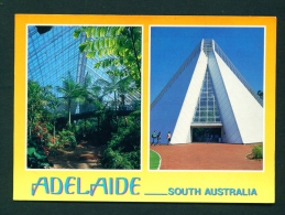 AUSTRALIA  -  Adelaide  Dual View  Used Postcard As Scans - Adelaide