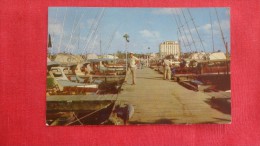 Florida>   Palm Beach Dock Scene   Whitehall Hotel In Background -1822 - Palm Beach