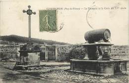 - Puy De Dome - Ref 583 -  Combronde - Le Tonneau Et La Croix Du XVe Siecle - Carte Bon Etat - - Combronde