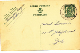 502/23 - BRASSERIE BELGIQUE - Entier Postal LOKEREN 1938 - Expéditeur Brouwerij Ongena - Bières