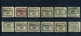 - BELGIQUE . PREOS 1909 . - Roulettes 1900-09