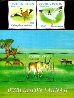 Uzbekistan - 2014 - Fauna - Rare Animals Of Uzbekistan - Mint Stamp Set + Souvenir Sheet - Uzbekistan