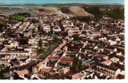 SAIDA Vue Aérienne Mairie Eglise Place Bugeaud (Scan Recto Et Verso) - Saida