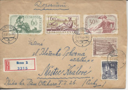 Lettre De Brno Timbres 839, 1068, 1081, 1082, 1083 - Covers & Documents