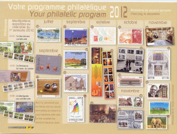 Philaposte Phil@poste Carte Entier Postal Monde 20g Programme Philatélique 2012 2 ème Semestre ET Voyagée - Pseudo-officiële  Postwaardestukken