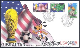 Gibraltar 1994 Cover: Football Soccer Calcio Fussball Fifa 1994 USA - 1994 – Vereinigte Staaten