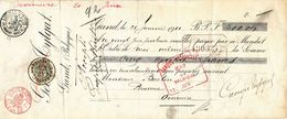 522/23 - BRASSERIE BELGIQUE - Mandat 1911 Pour Le Brasseur Baeten à OVERMEIRE - TP Grosse Barbe PERFORE B.F. - Beers