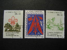 S. TOME E PRINCIPE Yvert 929/31 Used Cat 2008: 3.75 Eur Scouting Scout Boy Scouts Australia - Used Stamps