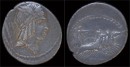 L.Julius Bursio AR Denarius - Republiek (280 BC Tot 27 BC)