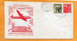 Norway 1946 First USA Commercial Flight FAM 24 Air Mail Cover Mailed - Cartas & Documentos