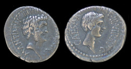 Roman Imperatorial Mark Antony & Octavian AR Denarius - República (-280 / -27)