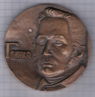 Russia USSR Mikhail Glinka, Composer Compositoire, Music Musique, Medal Medaille - Sin Clasificación