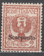 Delcampe - Italy Colonies Scarpanto 1912 Mi#3 XI Mint Never Hinged - Egée (Scarpanto)