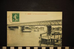 91,  JUVISY, LE PONT PRIS DE LA RIVE DROITE - Juvisy-sur-Orge