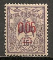 Timbres - Océanie - Nouvelle-Calédonie - 1905-1907 - 15 C. - Surchargé 0.05 - N° 126 - - Ungebraucht