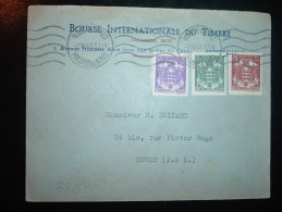 LETTRE POUR LA FRANCE TP BLASON 70C + 50C + 30C OBL.MEC.2 XII 43 MONTE CARLO - Cartas & Documentos