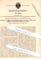 Original Patent - T. Weisser In St. Georgen , Baden , 1880 , Kalenderwerk Mit Scheiben Und Zeigern !!! - Horloge: Antiek