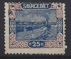 Germany (Saargebiet) 1921  (*) MNG  Mi.56 - Nuevos