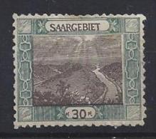 Germany (Saargebiet) 1921  (*) MNG  Mi.58 - Nuevos