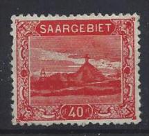 Germany (Saargebiet) 1921  (*) MNG  Mi.59 - Nuevos