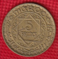 1 PIECE MAROC EMPIRE CHERIFIEN MAROCCO AN 1365 - 5 FRANCS (N°51) - Marokko