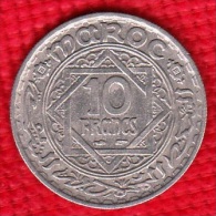1 PIECE MAROC EMPIRE CHERIFIEN MAROCCO AN 1366 - 10 FRANCS (N°53) - Marokko