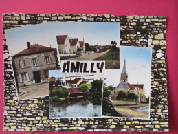 45 - Amilly - Mairie Eglise Usine - Scans Recto-verso - Amilly