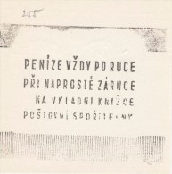 J1107 - Czechoslovakia (1945-79) Control Imprint Stamp Machine (R!): Money Is Always At Hand In The Complete Warranty... - Probe- Und Nachdrucke