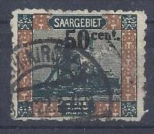 Germany (Saargebiet) 1921  (o) Mi.78 B  (10.1/2) - Usados