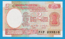 INDIA 2 Rupees ND (1975-1996)  Serie 71P   P# 79d  AU   Aryabhata Satellite - India
