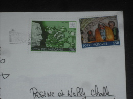 LETTRE VATICAN VATICANO AVEC YT 893 ET 1054 - CHAPELLE SIXTINE - PAPE JEAN PAUL II VOYAGE BELGIQUE - - Cartas & Documentos