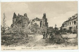 Lassigny (60.Oise) Les Ruines De L'Eglise - Lassigny
