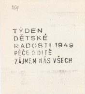 J1128 - Czechoslovakia (1945-79) Control Imprint Stamp Machine (R!): Week Of Children's Joy 1949; Child Care ... - Probe- Und Nachdrucke