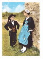 56 Costume De Muzillac Couple D' Enfants Folklore Bretagne Cachet Muzillac 1965 - Muzillac