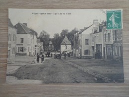 CPA 44 PONTCHATEAU RUE DE LA GARE VOITURE ANCIENNE - Pontchâteau