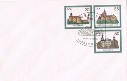 12836. Carta Entero Postal 3 Valores BERLIN (Alemania DDR) 1985. Burg Gosek - Briefomslagen - Gebruikt