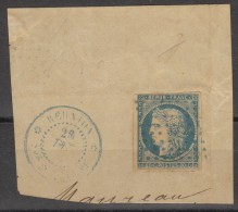 #83# COLONIES GENERALES N° 12 Sur Fragment Oblitéré En Bleu Ste Suzanne (Réunion)  RARE +++ - Ceres