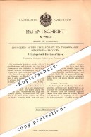 Original Patent - Thonwaaren-Industrie In Brüggen , 1893 , Falzziegel Mit Dichtung , Dachziegel , Dachdecker , Viersen ! - Viersen