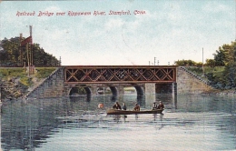 Railroad Bridge Over Rippowam River Stamford Connecticut 1908 - Stamford