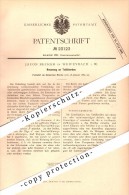 Original Patent - Jakob Becker In Weifenbach B. Biedenkopf , 1883 , Tafelherd , Herd , Küche , Backofen !!! - Biedenkopf