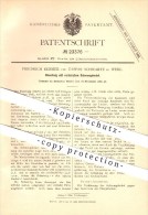 Original Patent - Friedrich Behmer Und Caspar Schwartz In Werl , 1882 , Blasebalg , Gebläse , Lüftung !!! - Werl