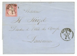 Suisse /Schweiz/Svizzera/Switzerland / Lettre Pour Lausanne - Lettres & Documents